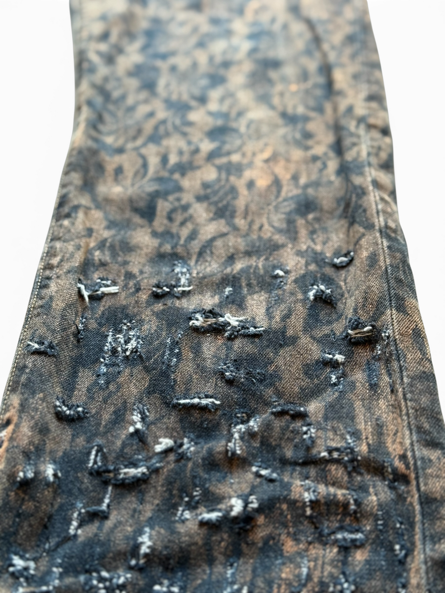 Jeans Replay Custom 1-of-1 "Marble Damask" – Denim Lavorato a Mano – Archive Style