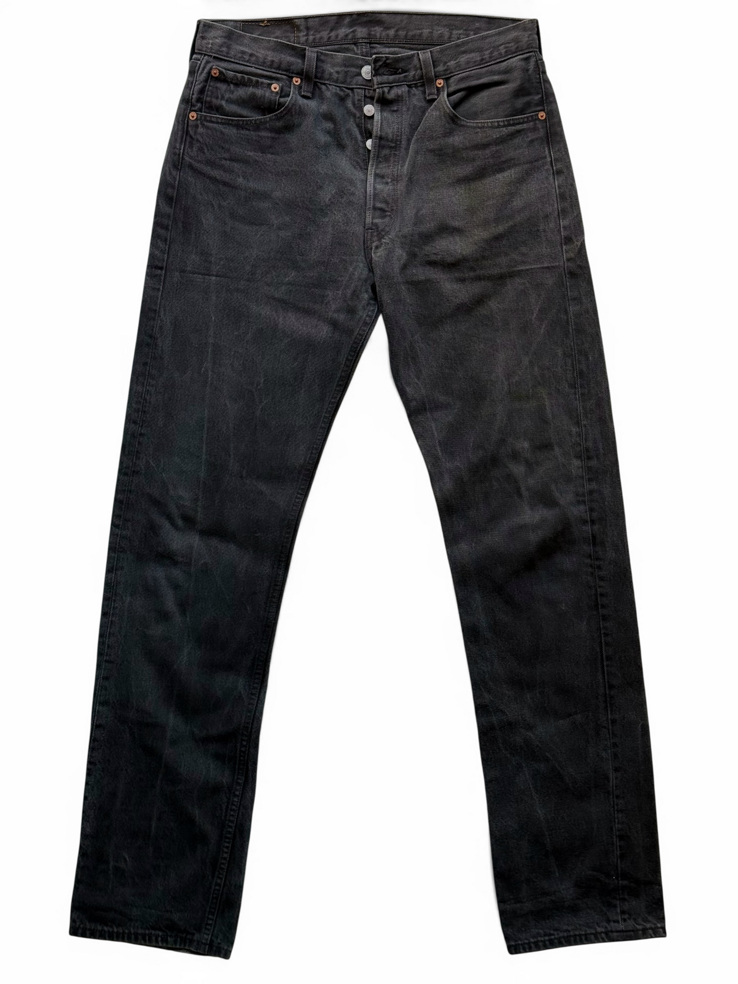 Jeans Levi's 501 Vintage Black - Made in USA - W33 L34 - Original Button Fly