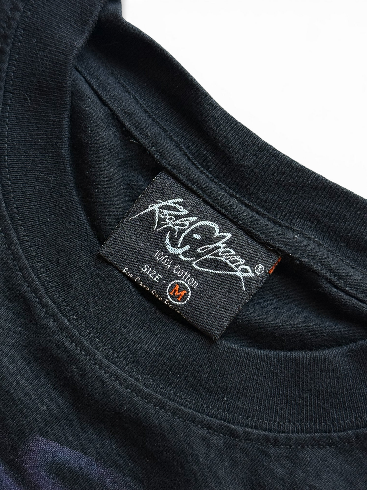 T-shirt Vintage "American Rebel" Skull & Wings – Black – Taglia M