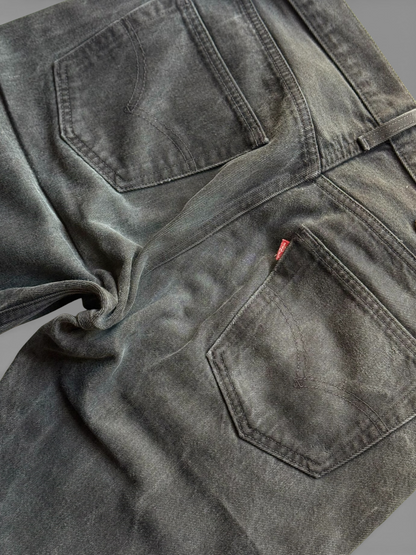 Jeans Levi's 501 Vintage Black - Made in USA - W33 L34 - Original Button Fly