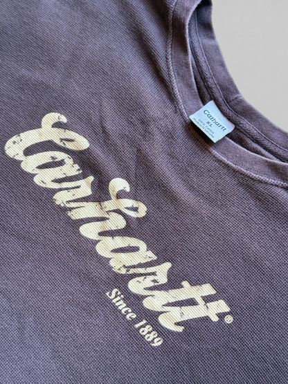 Carhartt Vintage Longsleeve Brown Faded – T-shirt Manica Lunga XL – Workwear Look