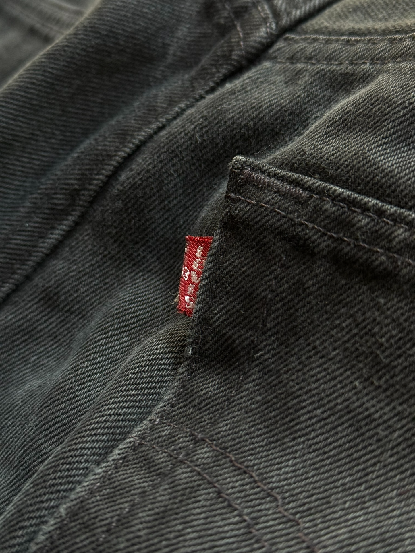 Jeans Levi's 501 Vintage Black - Made in USA - W33 L34 - Original Button Fly