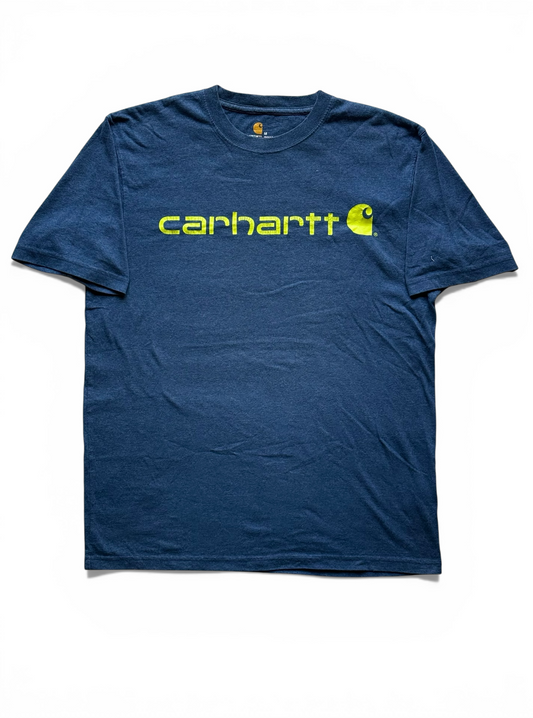 T-shirt Carhartt Logo "Original Fit" - Blu Navy Melange - Taglia M