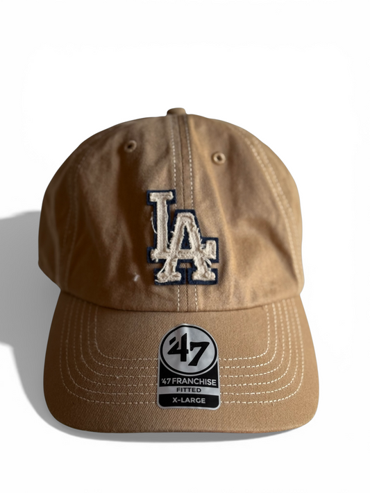 Cappello LA Dodgers '47 Franchise Fitted - Beige/Khaki - Taglia XL - MLB Original