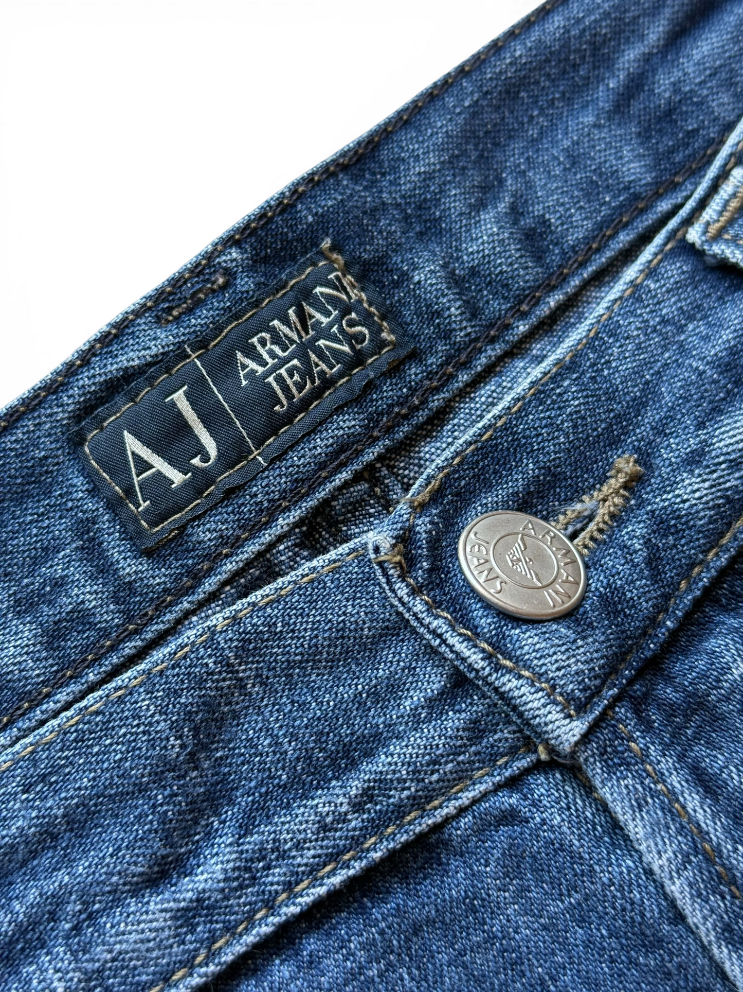 Jeans Armani Jeans Vintage – Taglia 33 – Regular Fit – Denim Blu Lavaggio Medio