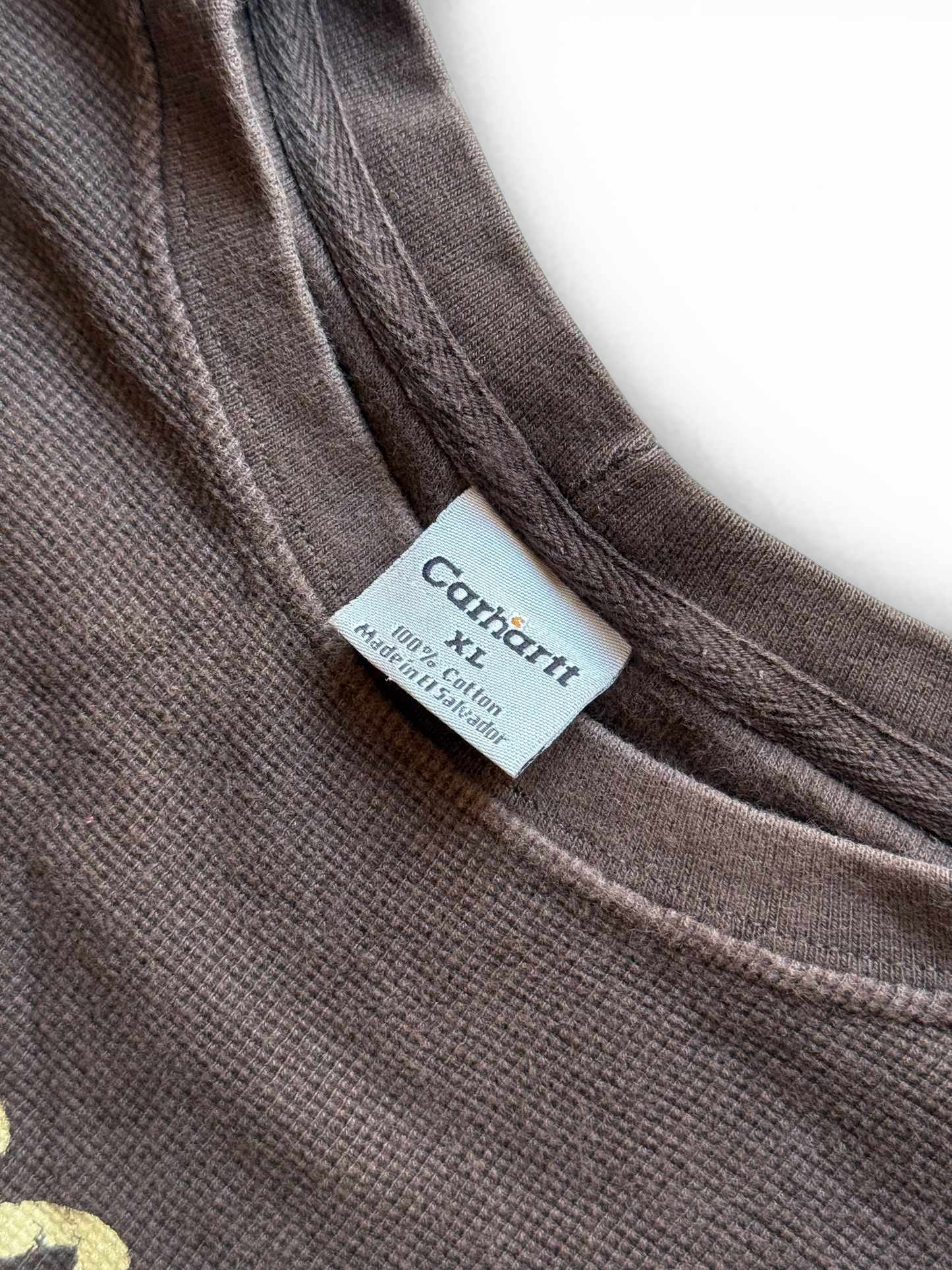 Carhartt Vintage Longsleeve Brown Faded – T-shirt Manica Lunga XL – Workwear Look